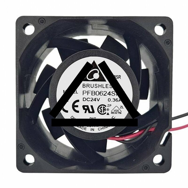 Delta PFB0624SHE DC 24V 0.36A 2 Wires Axial Cooling Fan