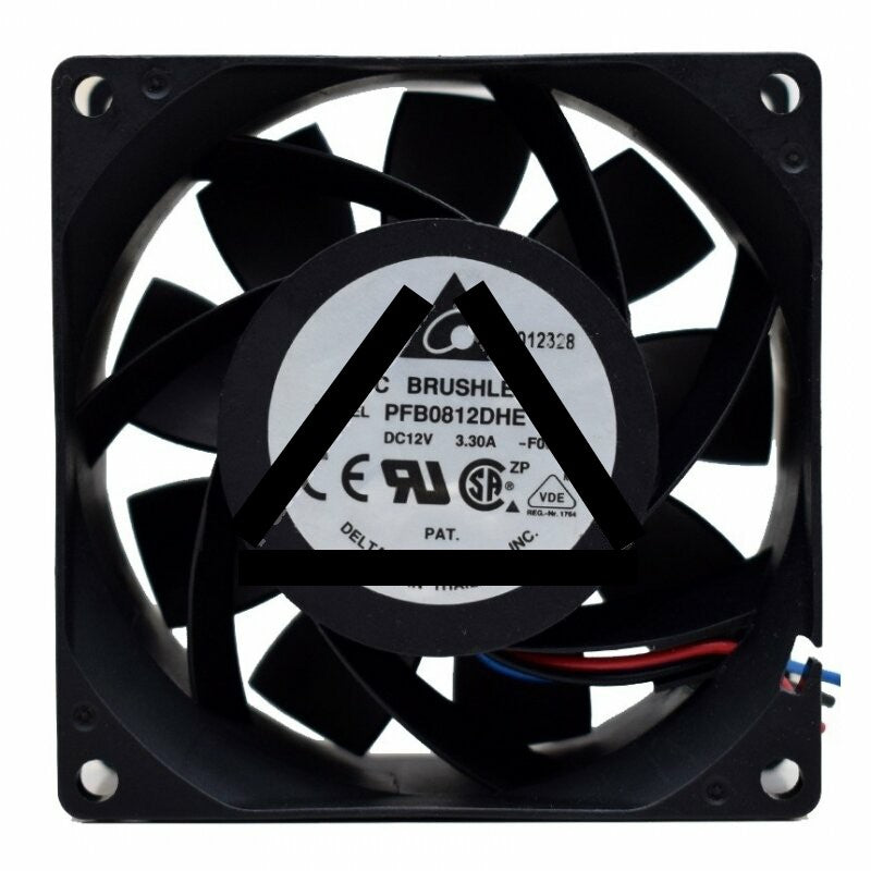 Delta PFB0812DHE DC 12V 3.3A 2 Wires / 3 Wires / 4 Wires Axial Cooling Fan