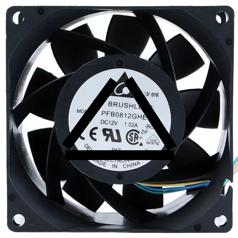 Delta PFB0812GHE 12V 1.02A 8038 DC Brushless Axial Fan