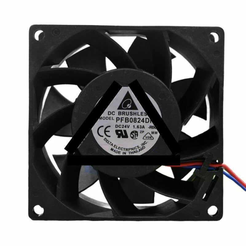 Delta PFB0824DHE DC 24V 1.63A 2 Wires / 3 Wires / 4 Wires Axial Cooling Fan