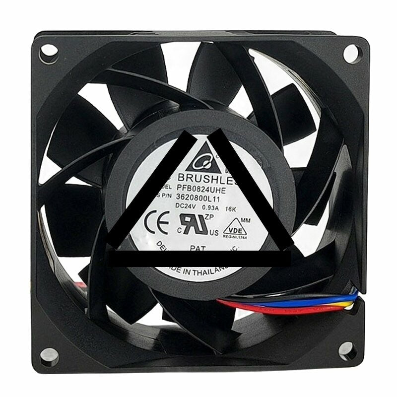 Delta PFB0824UHE DC 24V 0.93A 8038 Axial Cooling Fan