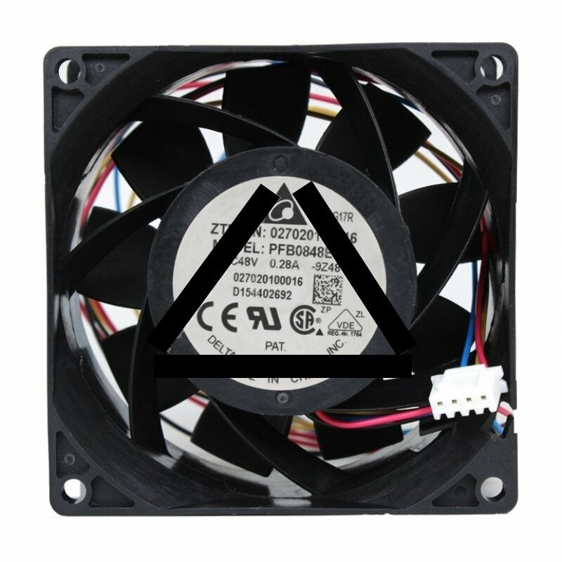 Delta PFB0848EHE DC 48V 0.28A 4 Wires Axial Cooling Fan