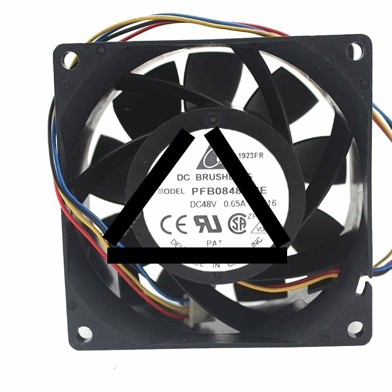 Delta PFB0848UHE DC 48V 0.65A 2 Wires / 3 Wires / 4 Wires Axial Cooling Fan