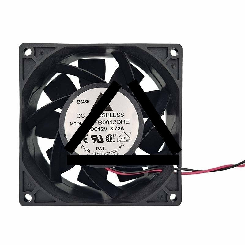 Delta PFB0912DHE DC 12V 3.72A 2 Wires / 3 Wires / 4 Wires Axial Cooling Fan