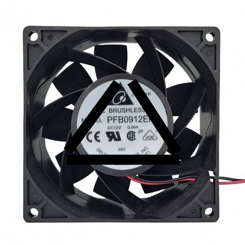Delta PFB0912EHE DC 12V 0.88A 2 Wires Axial Cooling Fan