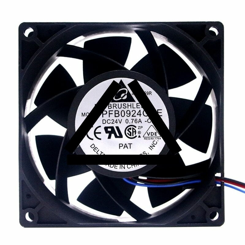 Delta PFB0924GHE DC 24V 0.76A 2 Wires / 3 Wires Axial Cooling Fan