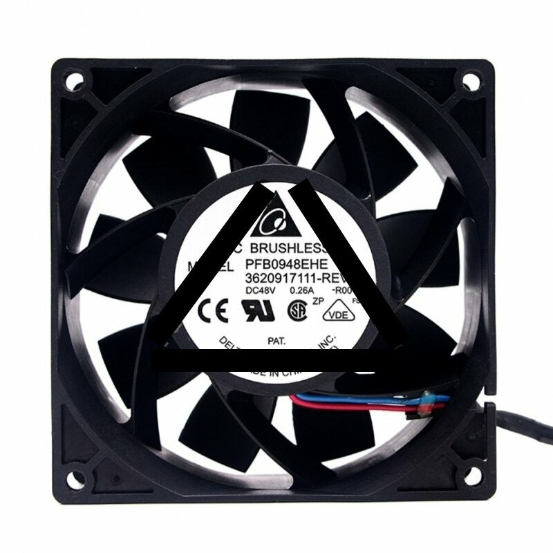 Delta PFB0948EHE DC 48V 0.26A 2 Wires / 3 Wires Axial Cooling Fan