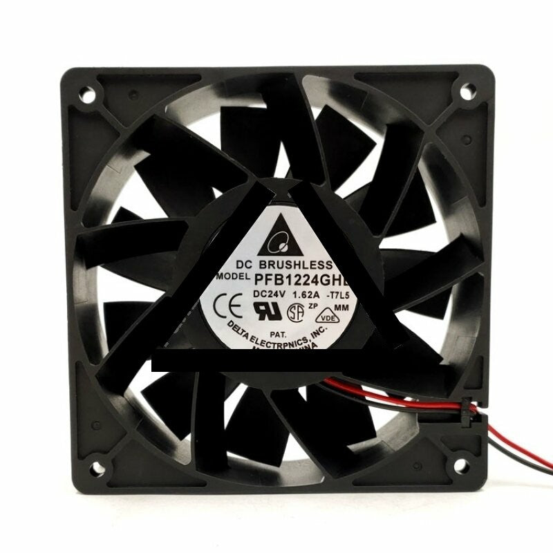 Delta PFB1224GHE DC 24V 1.62A 2 Wires / 3 Wires / 4 Wires Axial Cooling Fan