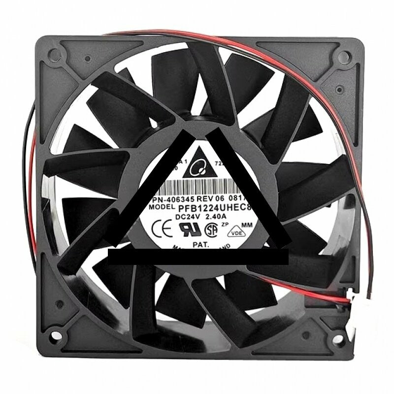 Delta PFB1224UHEC8X DC 24V 2.40A 2 Wires / 3 Wires / 4 Wires Axial Cooling Fan