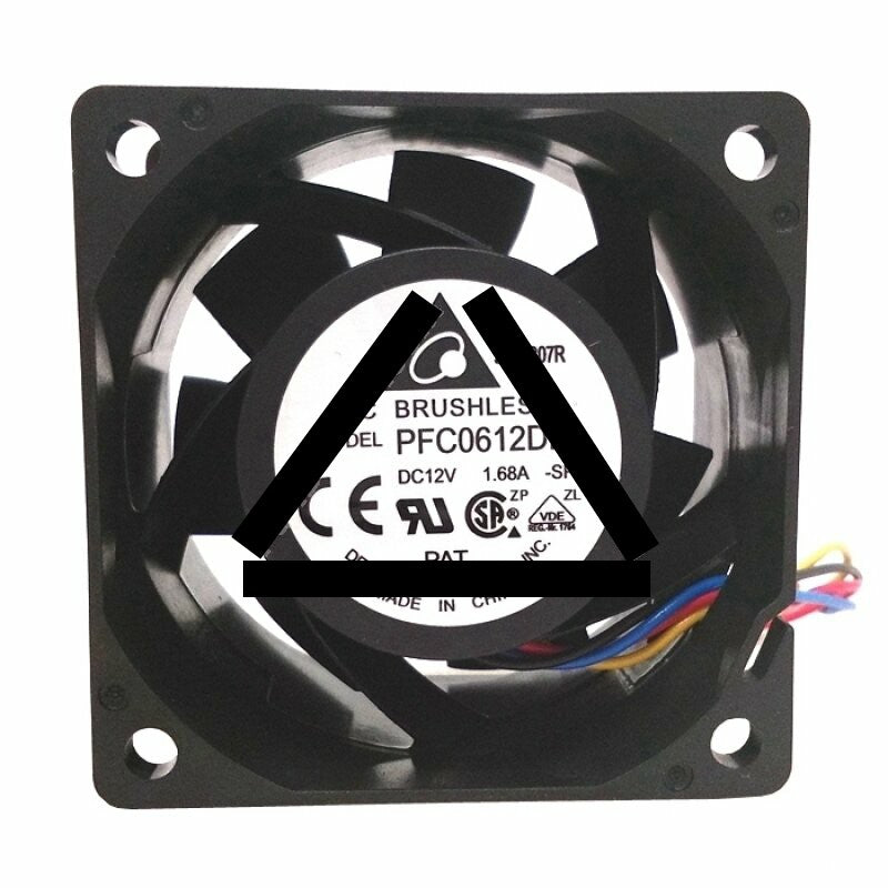 Delta PFC0612DE DC 12V 1.68A 2 Wires / 3 Wires / 4 Wires Axial Cooling Fan