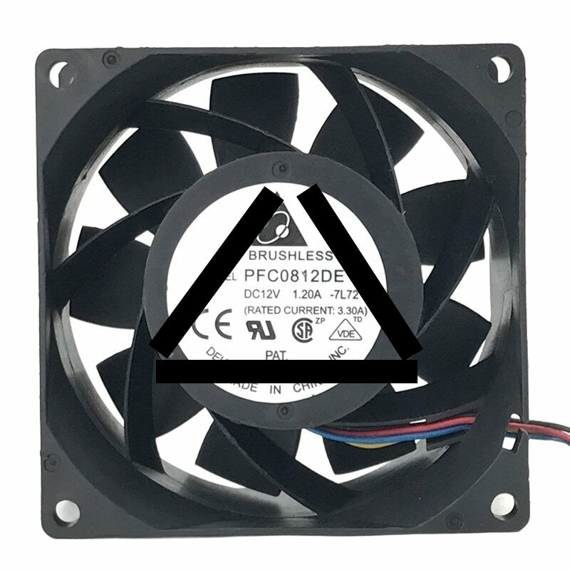 Delta PFC0812DE DC 12V 1.20A 8038 Axial Cooling Fan