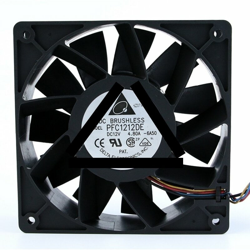 Delta PFC1212DE DC 12V 4.8A 2 Wires / 3 Wires / 4 Wires Axial Cooling Fan