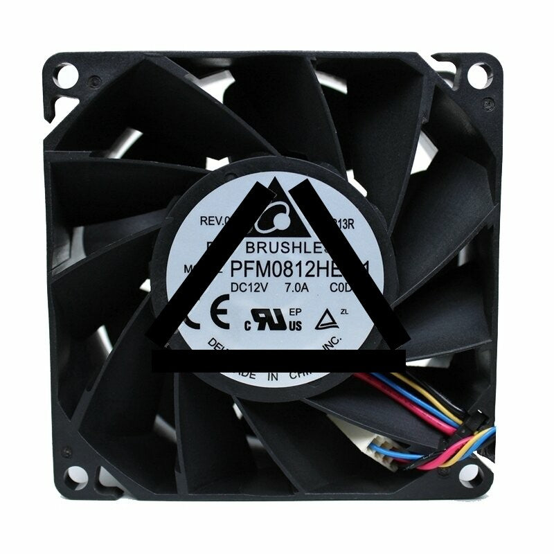 Delta PFM0812HE-01 DC 12V 7.00A 2 Wires / 3 Wires / 4 Wires Axial Cooling Fan
