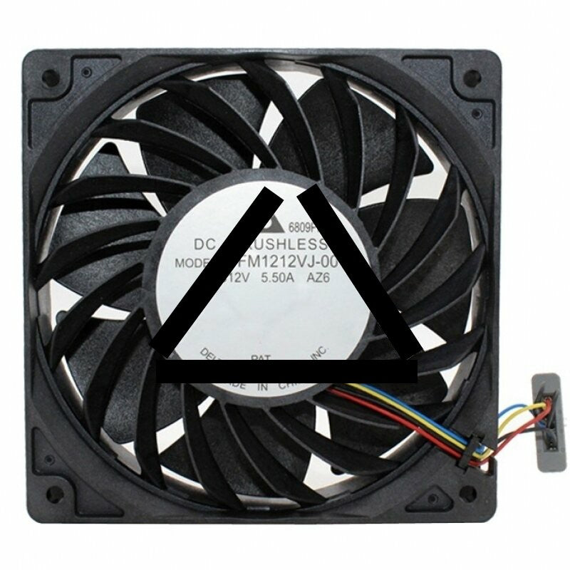 Delta PFM1212VJ-00 DC 12V 5.50A 4 Wires Axial Cooling Fan