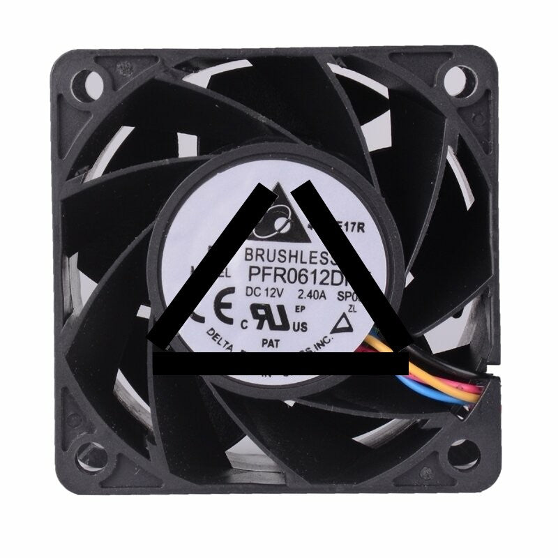 Delta PFR0612DHE DC 12V 2.4A 4 Wires Axial Cooling Fan