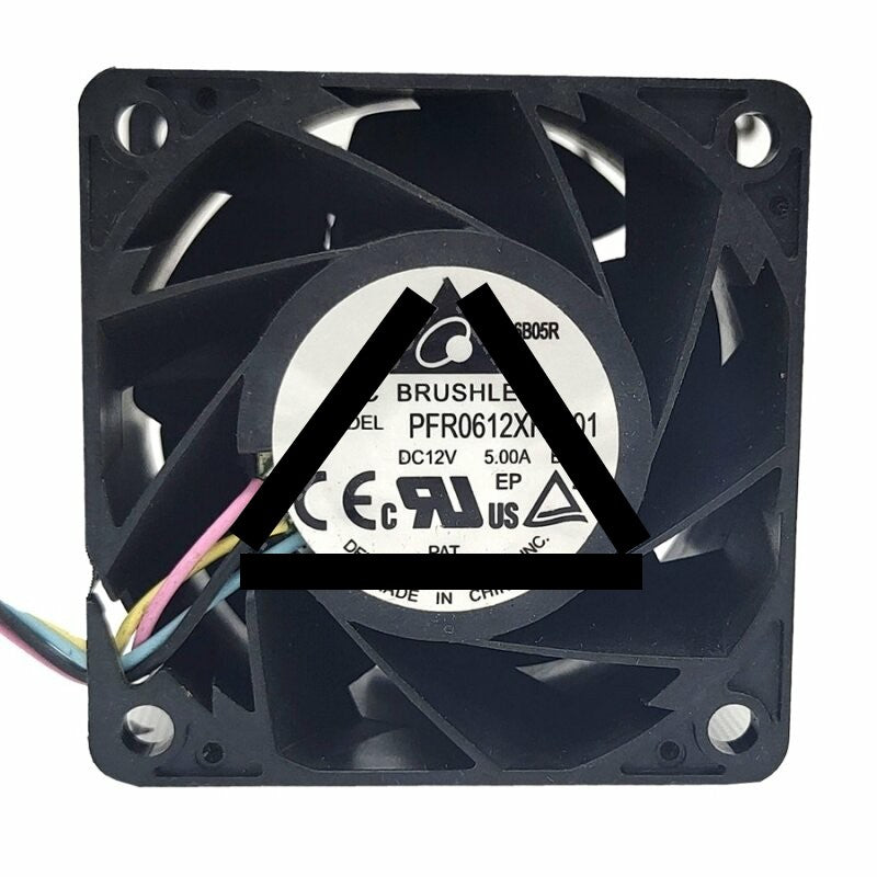 Delta PFR0612XHE-01 DC 12V 5.00A 2 Wires / 3 Wires / 4 Wires Axial Cooling Fan