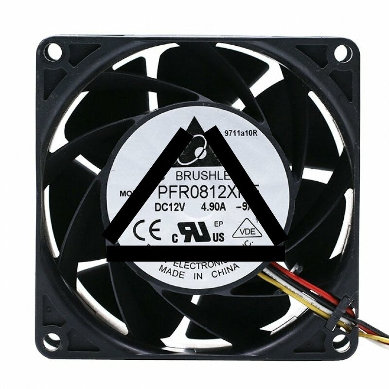 Delta PFR0812XHE DC 12V 4.90A 2 Wires / 3 Wires / 4 Wires Axial Cooling Fan