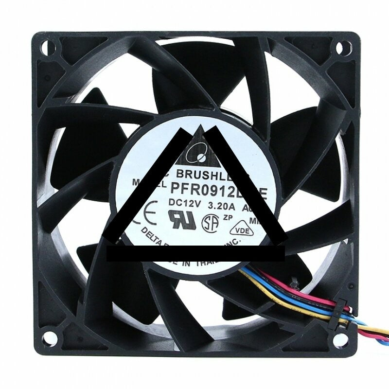 Delta PFR0912DHE DC 12V 3.20A 2 Wires / 3 Wires / 4 Wires Axial Cooling Fan