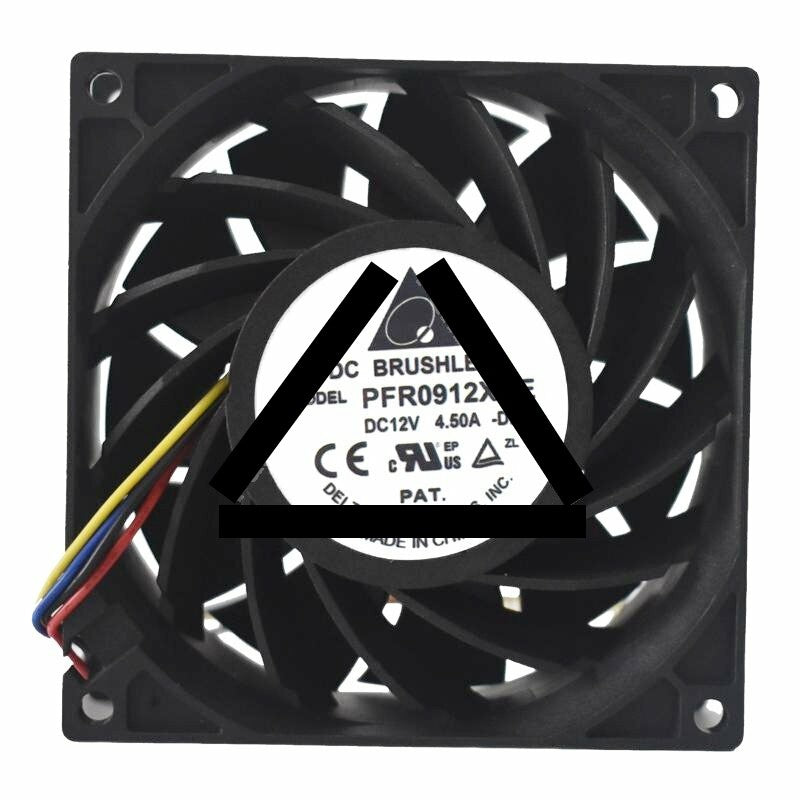 Delta PFR0912XHE DC 12V 4.50A 9238 Axial Brushless Cooling Fan