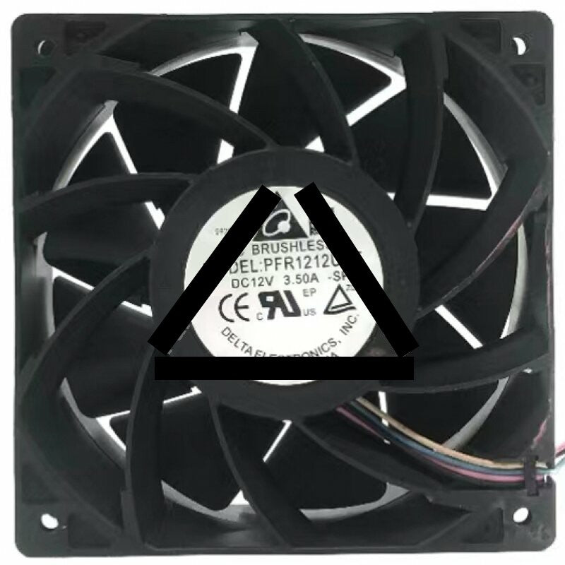 Delta PFR1212UHE DC 12V 3.50A 4 Wires DC Brushless Axial Cooling Fan
