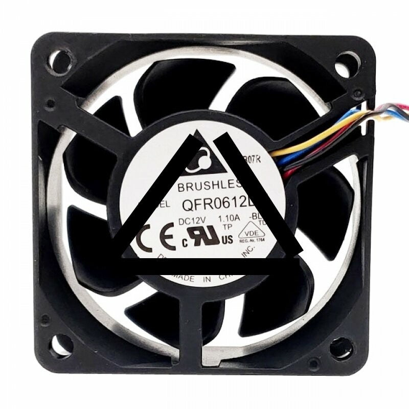 Delta QFR0612DH DC 12V 1.10A 2 Wires / 3 Wires / 4 Wires Axial Cooling Fan