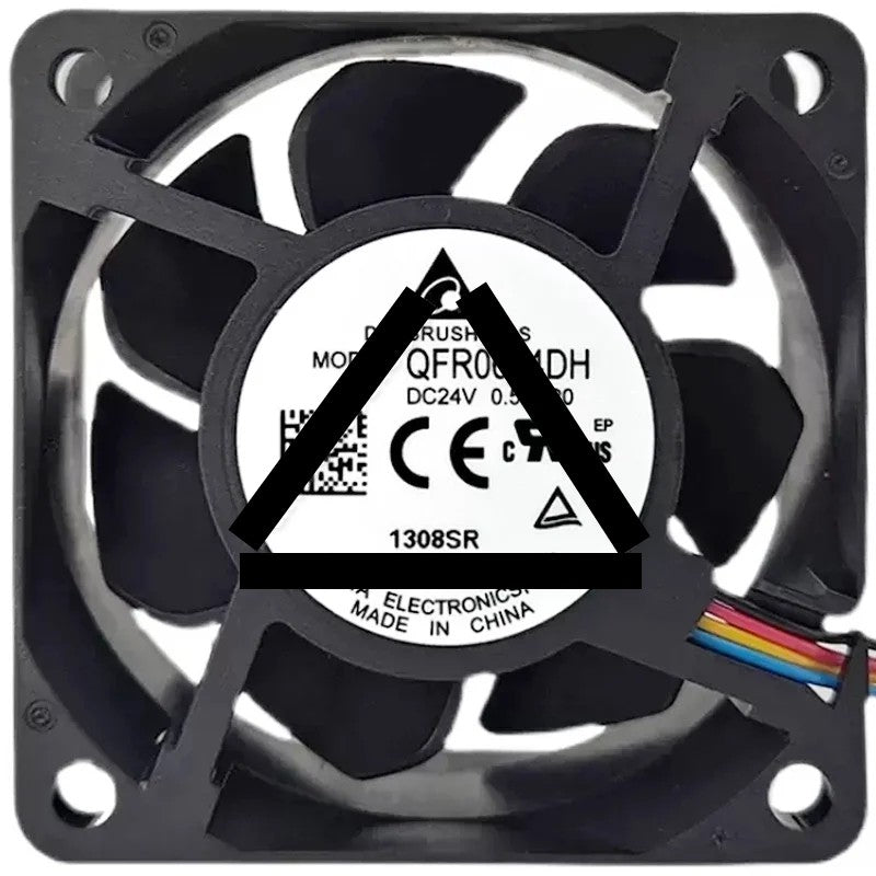 Delta QFR0624DH 24V 0.52A DC Brushless 4 Wires Axial Cooling Fan