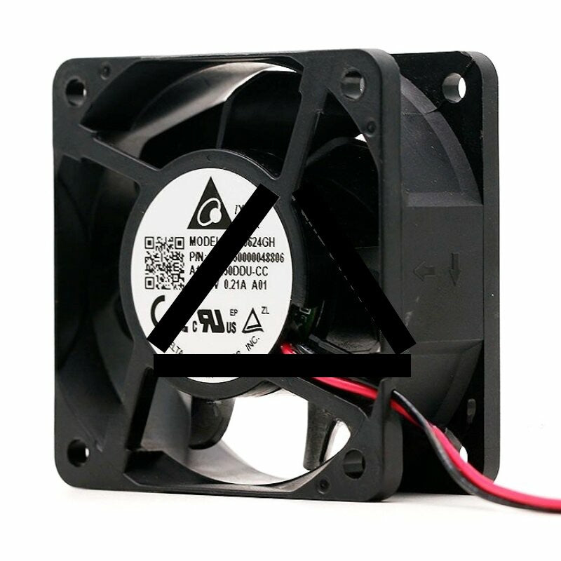 Delta QFR0624GH DC 24V 0.21A 6025 Axial Brushless Cooling Fan