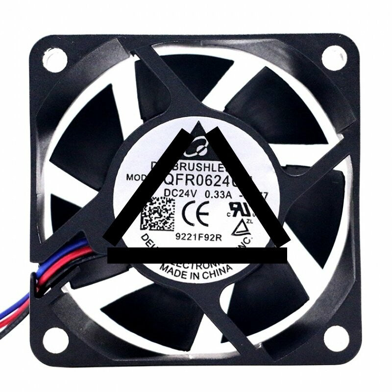 Delta QFR0624UH DC 24V 0.33A 2 Wires / 3 Wires Axial Cooling Fan