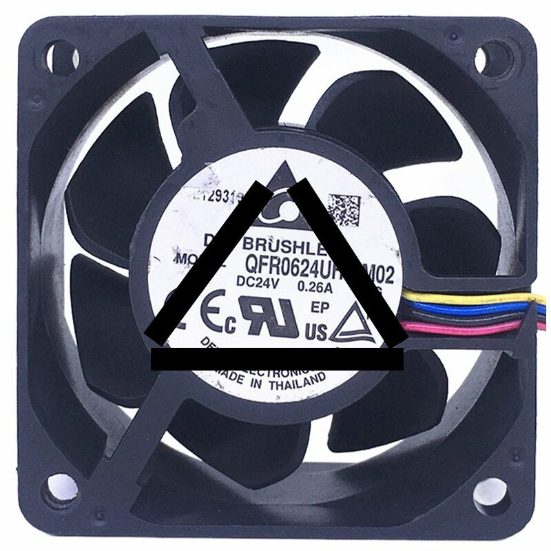 Delta QFR0624UH-SM02 24V 0.26A 4 Wires DC Brushless Axial Cooling Fan