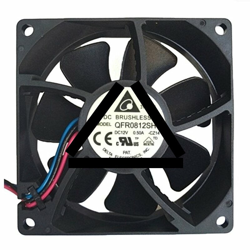 Delta QFR0812SH DC 12V 0.50A 2 Wires / 3 Wires / 4 Wires Axial Cooling Fan