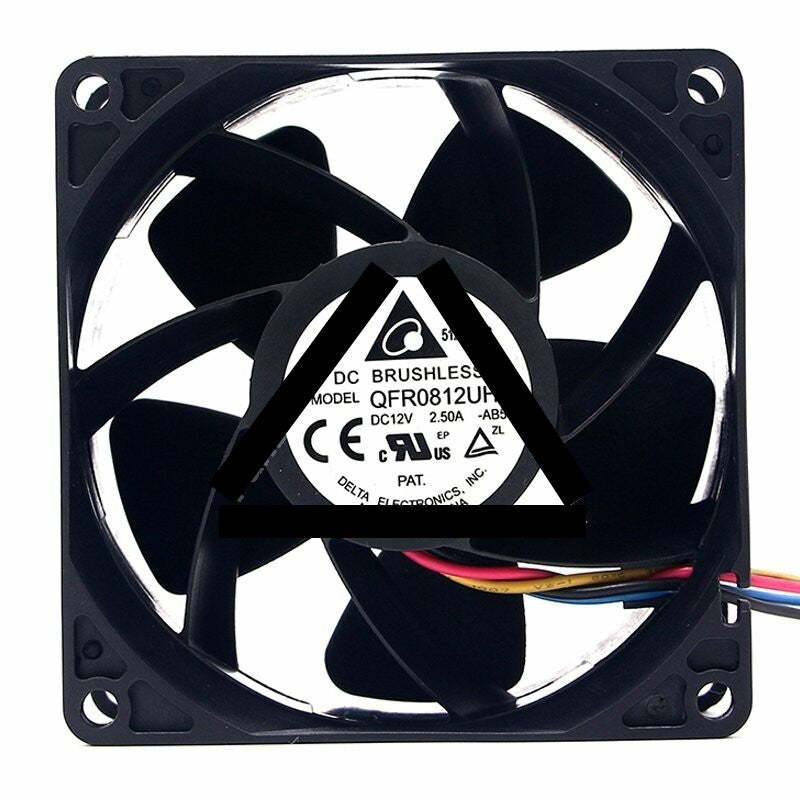 Delta QFR0812UHE DC 12V 2.50A 2 Wires / 3 Wires / 4 Wires Axial Cooling Fan
