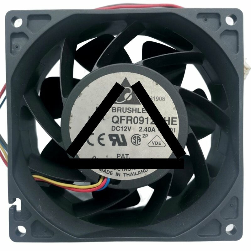 Delta QFR0912UHE 12V 2.40A 4 Wires DC Brushless PWM Axial Cooling Fan