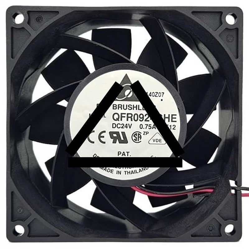 Delta QFR0924GHE 24V 0.75A 2 / 3 Wires Axial Cooling Fan