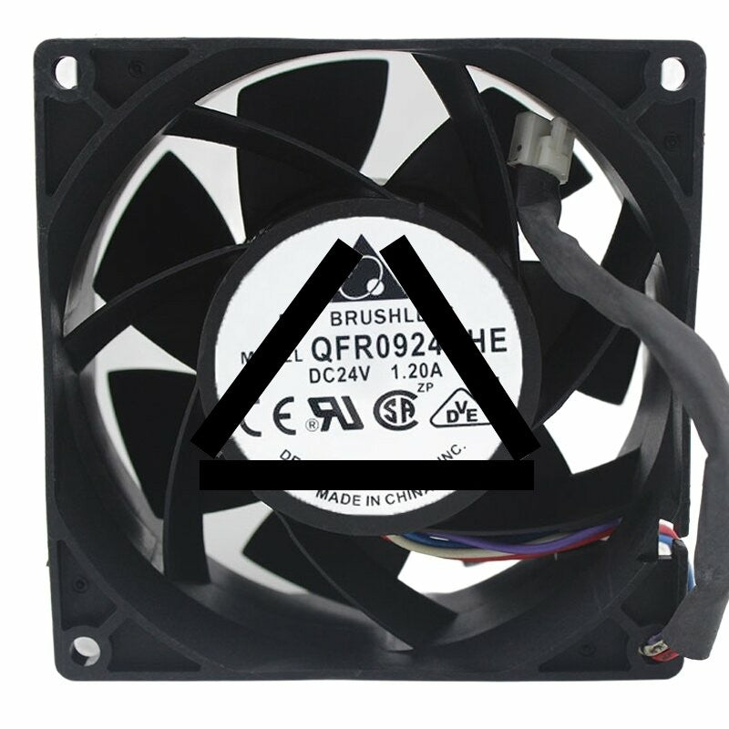 Delta QFR0924UHE DC 24V 1.20A 9038 Axial Brushless Cooling Fan