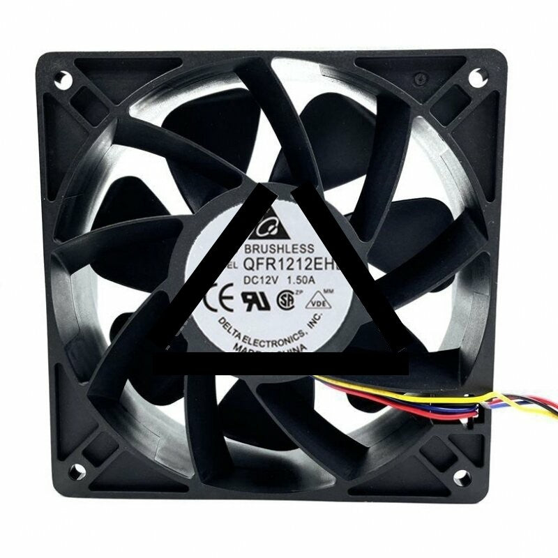 Delta QFR1212EHE DC 12V 1.50A 2 Wires / 3 Wires / 4 Wires Axial Cooling Fan