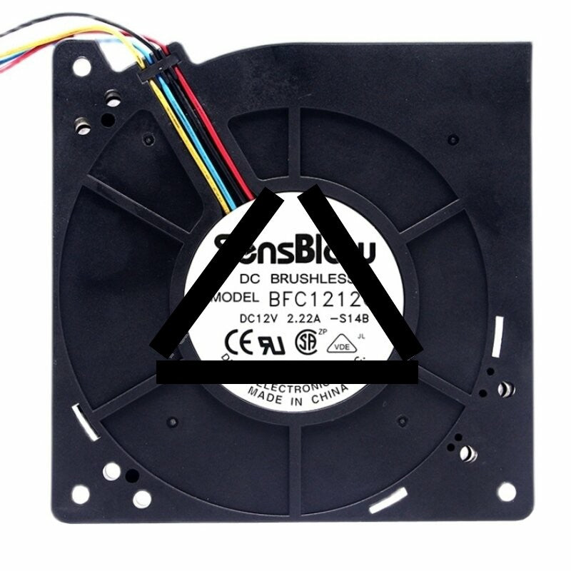 Delta SensBlow BFC1212C DC 12V 2.22A 2 Wires / 3 Wires / 4 Wires Blower Cooling Fan