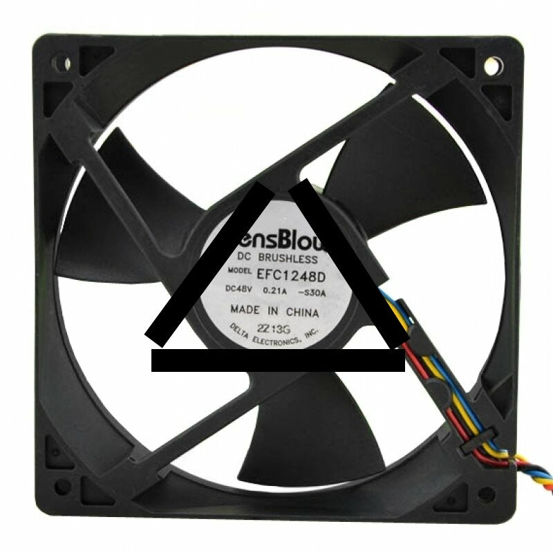 Delta SensBlow EFC1248D DC 48V 0.21A 2 Wires / 3 Wires / 4 Wires Axial Cooling Fan