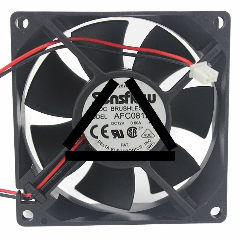 Delta Sensflow AFC0812B DC 12V 0.60A 8025 Axial Brushless Cooling Fan
