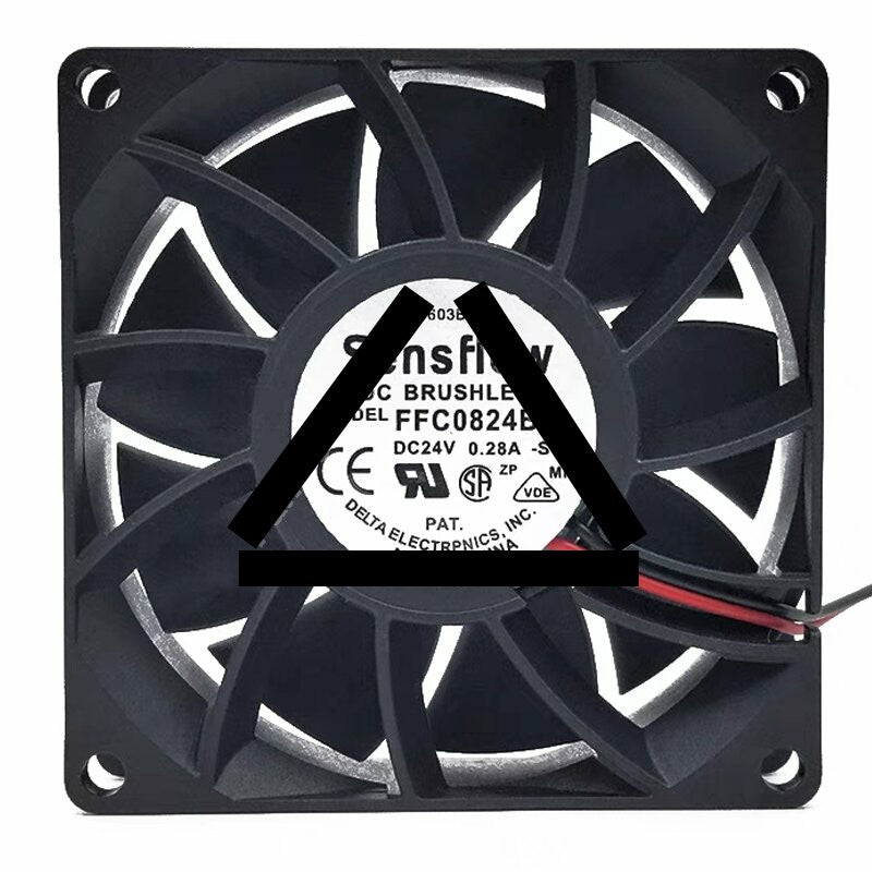 Delta Sensflow FFC0824B DC 24V 0.28A 8025 Brushless Axial Cooling Fan