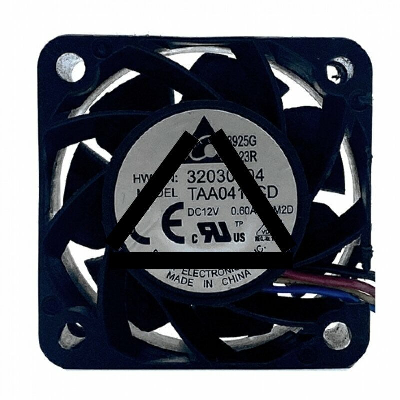 Delta TAA0412CD DC 12V 0.60A 4 Wires Axial Cooling Fan