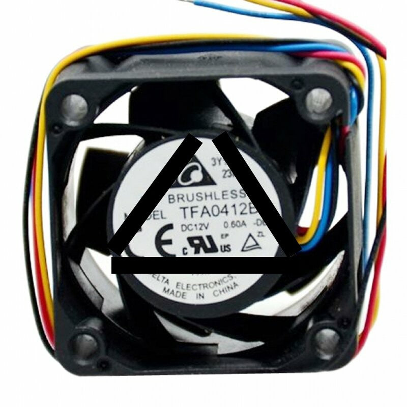 Delta TFA0412BN DC 12V 0.60A 4028 Brushless Axial Cooling Fan