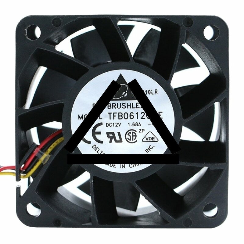 Delta TFB0612GHE DC 12V 1.68A 2 Wires / 3 Wires / 4 Wires Axial Cooling Fan