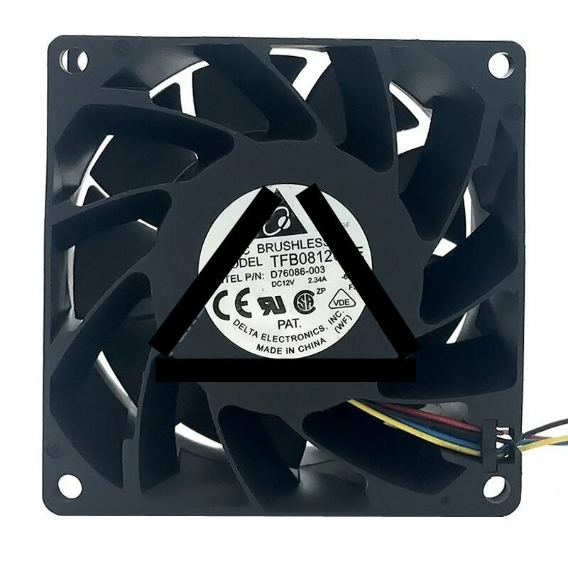 Delta TFB0812UHE DC 12V 2.34A 2 Wires / 3 Wires / 4 Wires Axial Cooling Fan