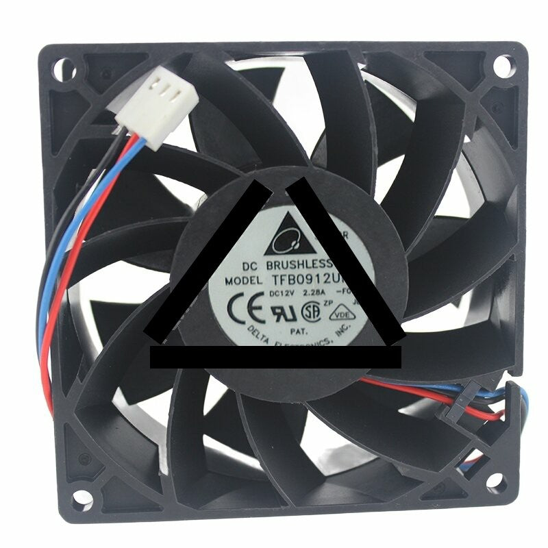 Delta TFB0912UHE DC 12V 2.28A 9038 Axial Brushless Cooling Fan