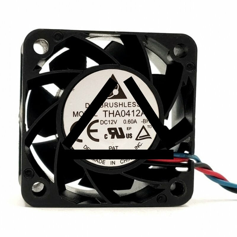 Delta THA0412AD DC 12V 0.6A 2 Wires / 3 Wires / 4 Wires Axial Cooling Fan