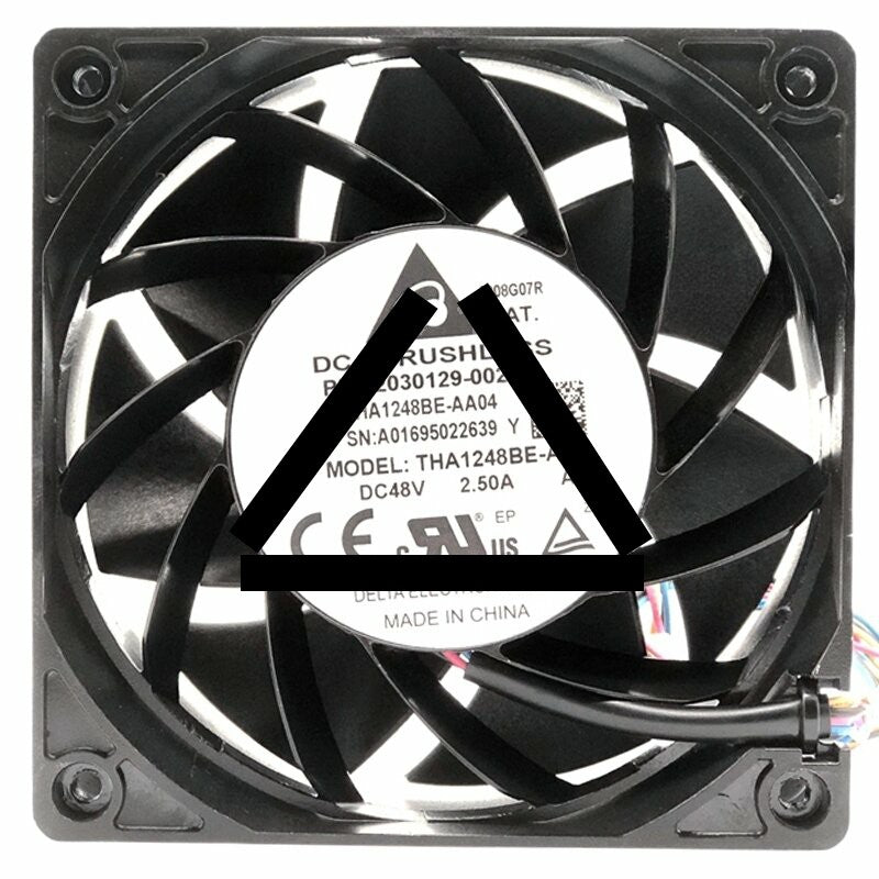 Delta THA1248BE-A 32030129-002 48V 2.50A DC Brushless Axial Cooling Fan