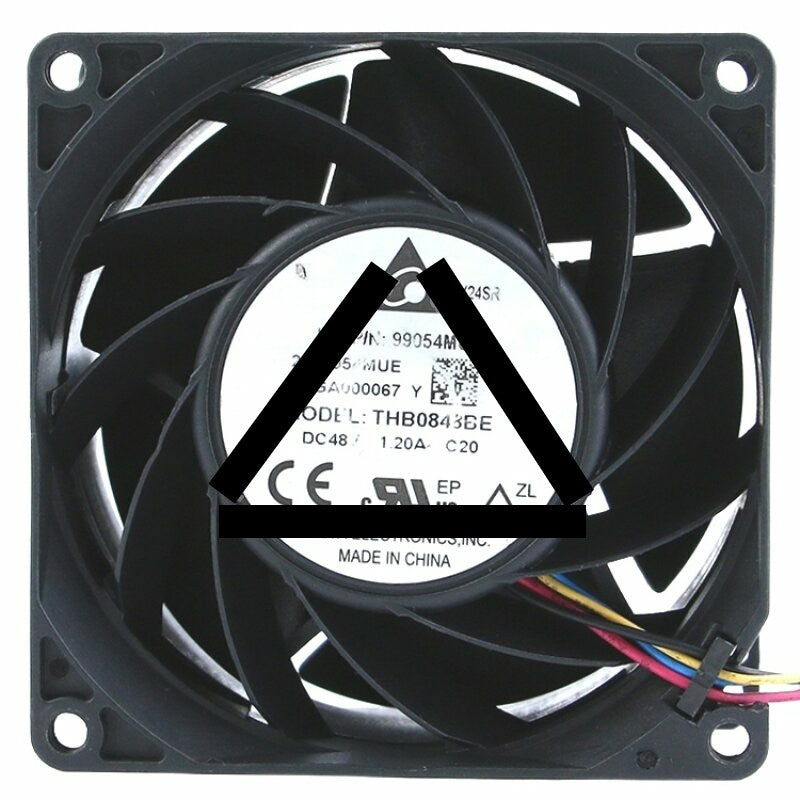 Delta THB0848DE DC 48V 1.20A 4 Wires 8038 Axial Cooling Fan