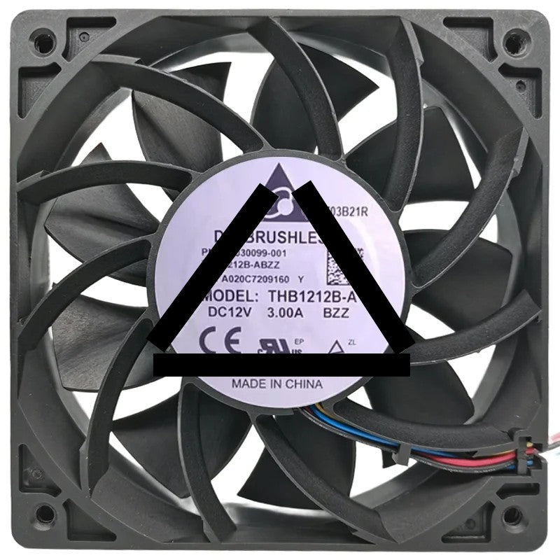 Delta THB1212B-A 12V 3.00A 4 Wires Axial Cooling Fan
