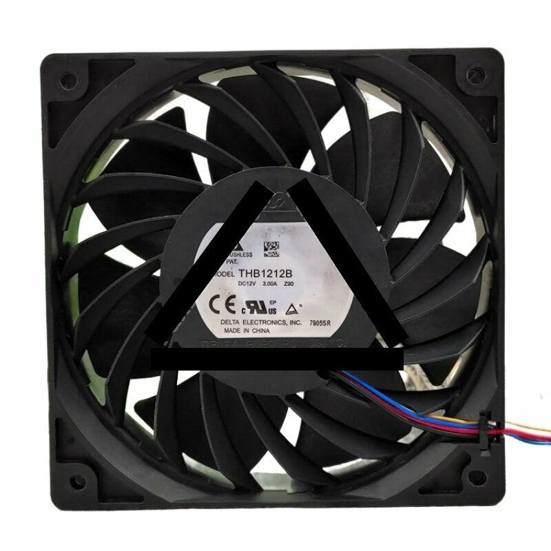 Delta THB1212B DC 12V 3.00A 2 Wires / 3 Wires / 4 Wires Axial Cooling Fan