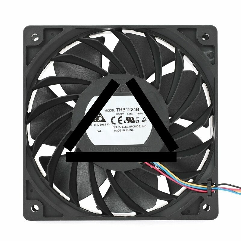 Delta THB1224B DC 24V 1.14A 2 Wires / 3 Wires / 4 Wires Axial Cooling Fan